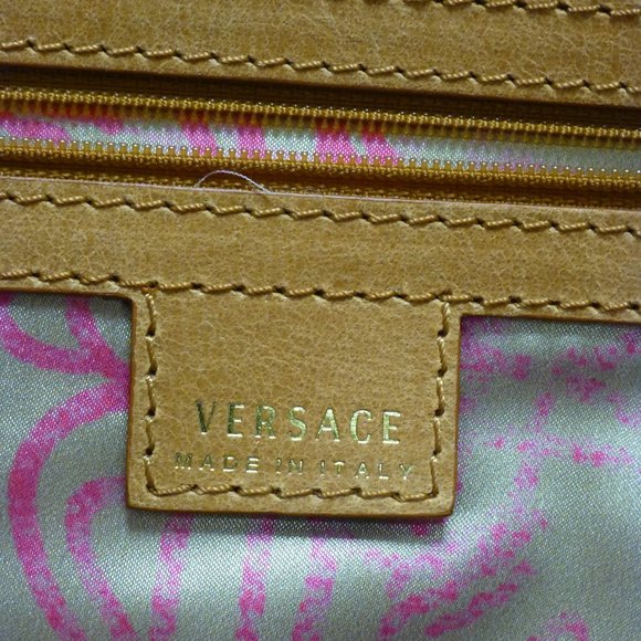 Versace Canvas Tote Bag w/Leather Trim from CARES 2009 LTD Edition, nwt - Picture 10 of 15